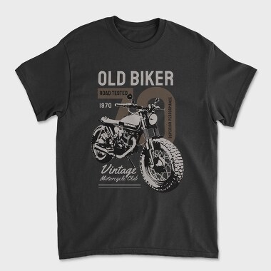 Old Biker Road Tested, Tricou Barbati (Unisex)