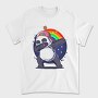 Panda Dabbing Rainbow, Tricou Barbati (Unisex)