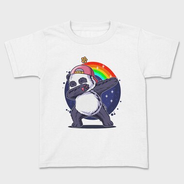 Panda Dabbing Rainbow, Tricou Copii