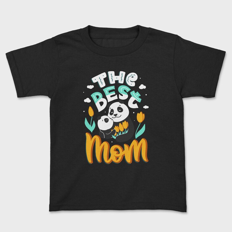 Panda Mom Tulips, Tricou Copii