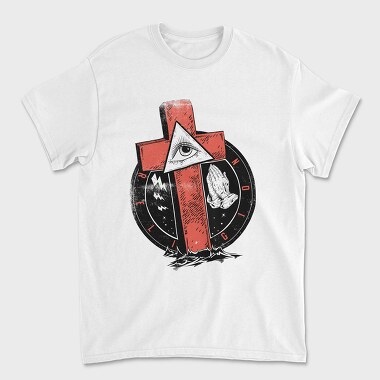 Rebel Eye Prayer, Tricou Barbati (Unisex)