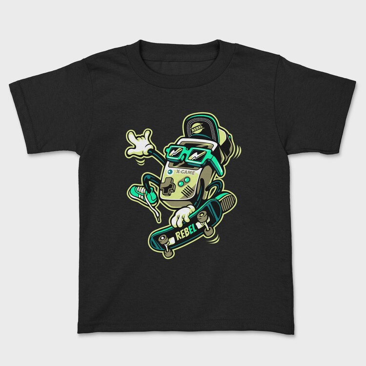 Rebel X Game Skate, Tricou Copii