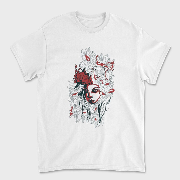 Red Rose Queen, Tricou Barbati (Unisex)