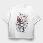 Red Rose Queen, Tricou Oversize Barbati (Unisex)