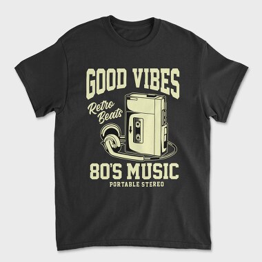 Retro Cassette Beats, Tricou Barbati (Unisex)