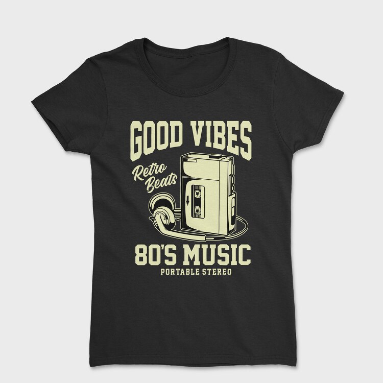 Retro Cassette Beats, Tricou Femei