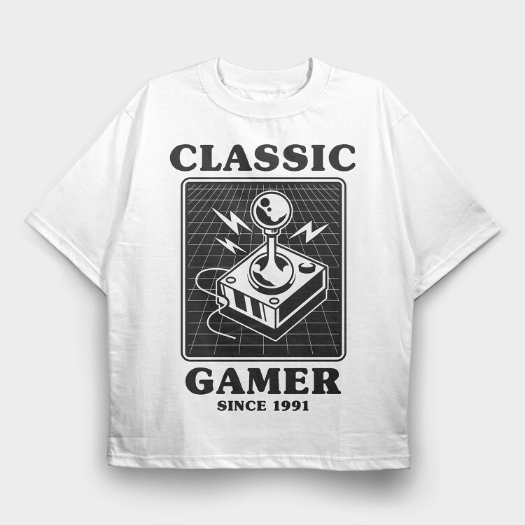 Retro Gaming Legend, Tricou Oversize Barbati (Unisex)