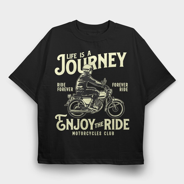 Ride Forever Journey, Tricou Oversize Barbati (Unisex)
