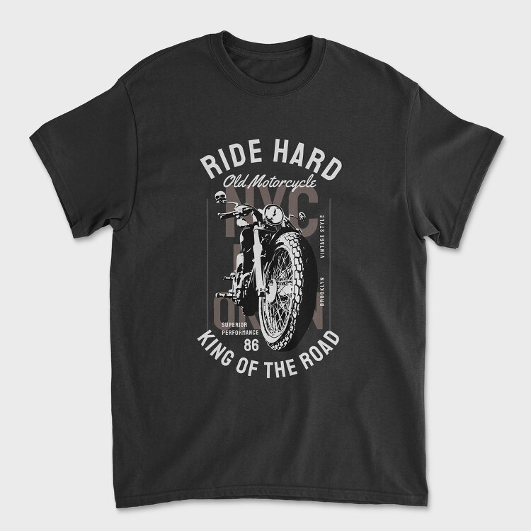 Ride Hard Nyc King, Tricou Barbati (Unisex)