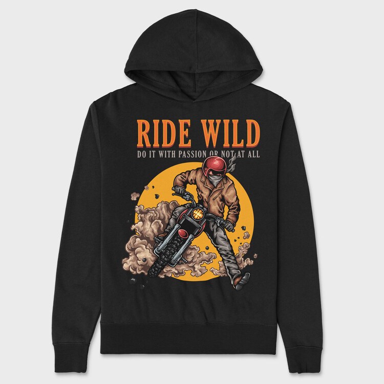 Ride Wild Passion, Hanorac Oversize Barbati (Unisex)