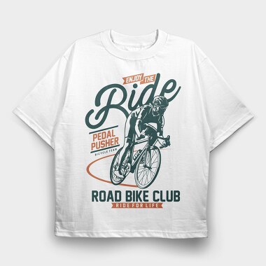 Road Bike Club, Tricou Oversize Barbati (Unisex)