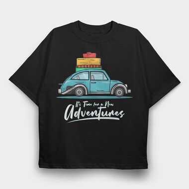 Road Trip Adventure, Tricou Oversize Barbati (Unisex)