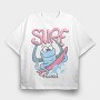 Octopus Surfing Hawaii, Tricou Oversize Barbati (Unisex)