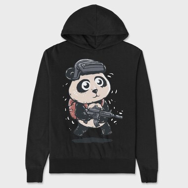 Panda Soldier, Hanorac Oversize Barbati (Unisex)
