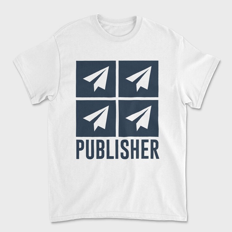Paper Plane Publisher, Tricou Barbati (Unisex)