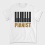 Piano Keys Gold, Tricou Barbati (Unisex)
