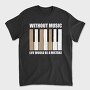Piano Keys Harmony, Tricou Barbati (Unisex)