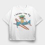 Pilot Pup Soar, Tricou Oversize Barbati (Unisex)