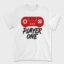 Player One Gamepad, Tricou Barbati (Unisex)