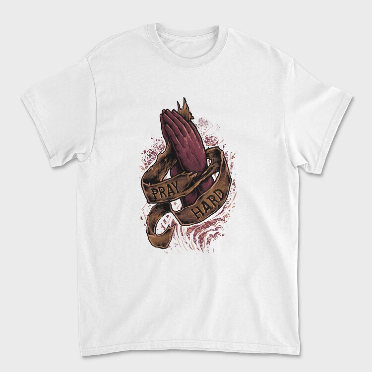 Prayer Hands Hard Pray, Tricou Barbati (Unisex)