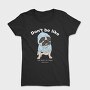 Pug In Blue Hoodie, Tricou Femei