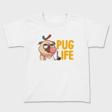 Pug Life Bubble, Tricou Copii