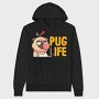 Pug Life Bubble, Hanorac Oversize Barbati (Unisex)