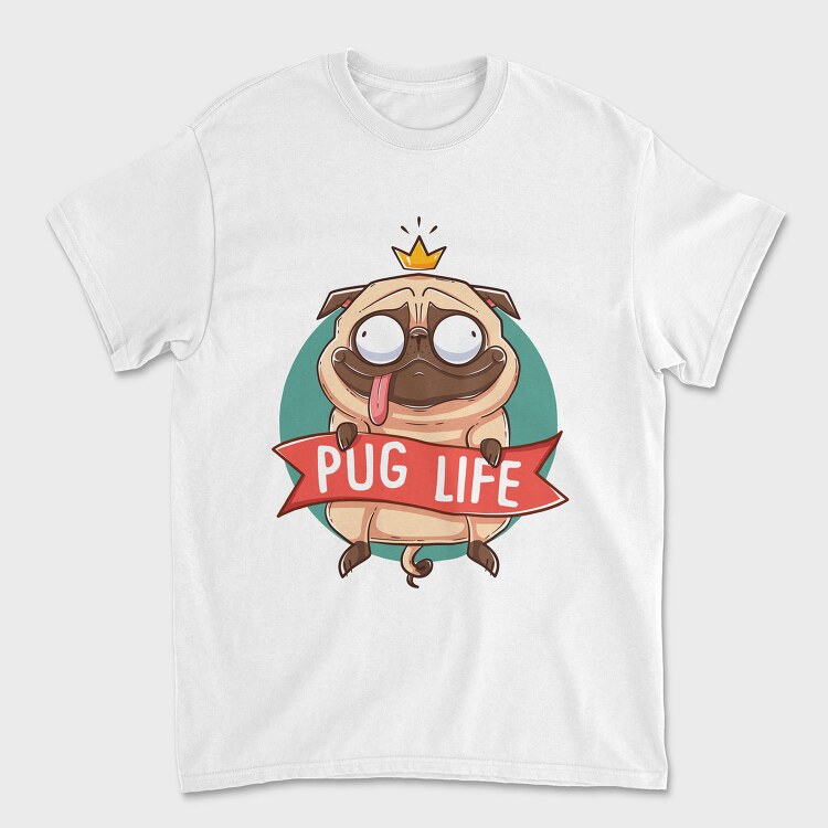 Pug Life King, Tricou Barbati (Unisex)