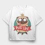 Pug Life King, Tricou Oversize Barbati (Unisex)