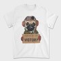 Pug Pilot Victory, Tricou Barbati (Unisex)