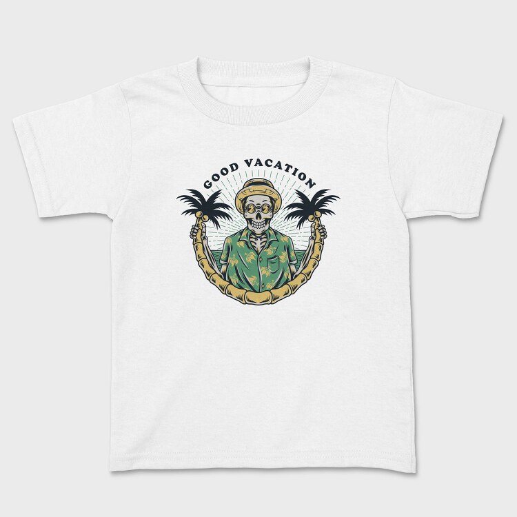 Good Vacation Skull, Tricou Copii