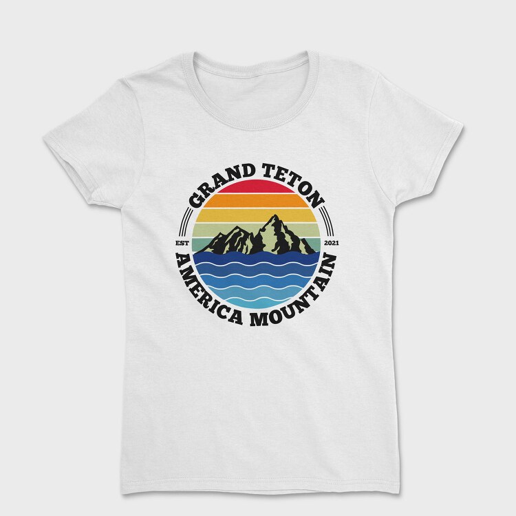 Grand Teton Mountain, Tricou Femei