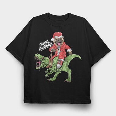 Pugmasaurus Rex, Tricou Oversize Barbati (Unisex)