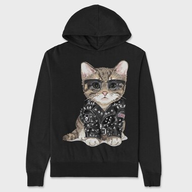 Punk Kitty, Hanorac Oversize Barbati (Unisex)
