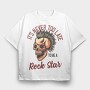 Punk Skull Rockstar, Tricou Oversize Barbati (Unisex)