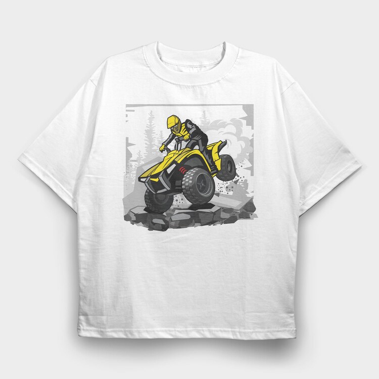 Quad Rider Adventure, Tricou Oversize Barbati (Unisex)