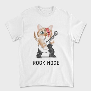 Rock Kitty Guitar, Tricou Barbati (Unisex)