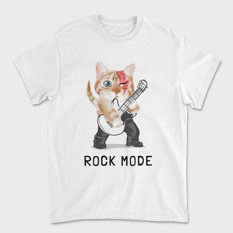 Rock Kitty Guitar, Tricou Barbati (Unisex)