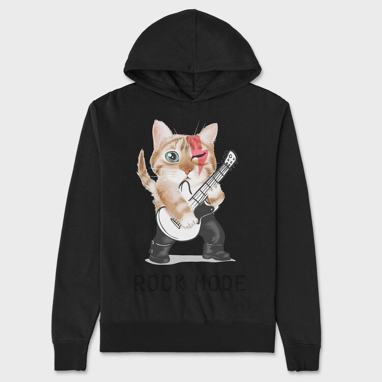 Rock Kitty Guitar, Hanorac Oversize Barbati (Unisex)