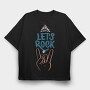 Rock On Vibes, Tricou Oversize Barbati (Unisex)