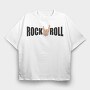 Rock Roll Horns, Tricou Oversize Barbati (Unisex)