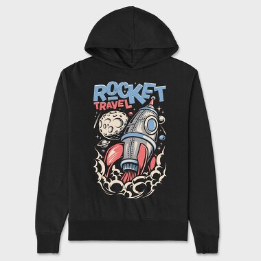 Rocket Travel Blastoff, Hanorac Oversize Barbati (Unisex)