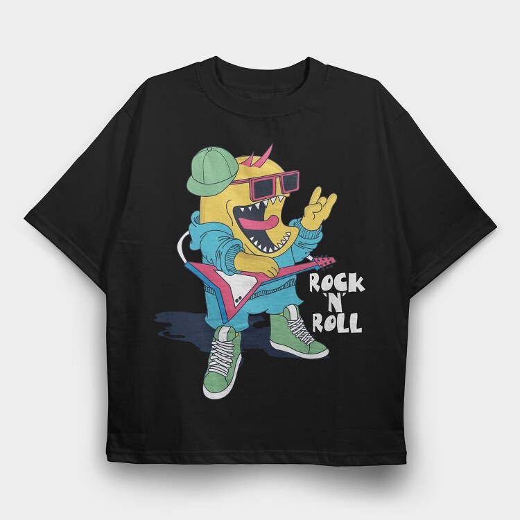 Rockstar Guitar Dude, Tricou Oversize Barbati (Unisex)