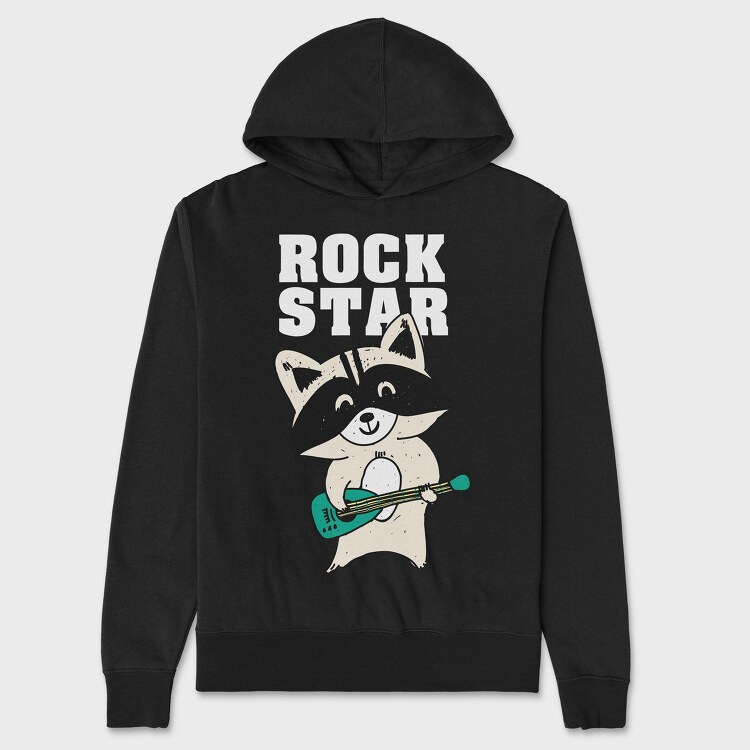 Rockstar Raccoon, Hanorac Oversize Barbati (Unisex)