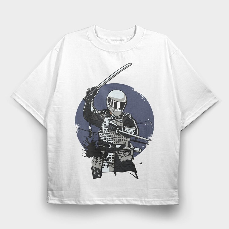 Samurai Knight, Tricou Oversize Barbati (Unisex)