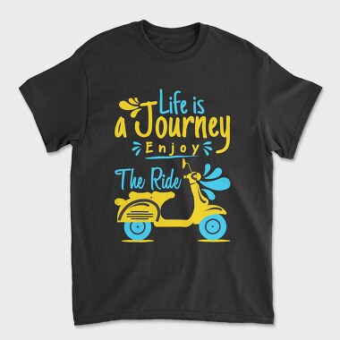 Scooter Journey Ride, Tricou Barbati (Unisex)