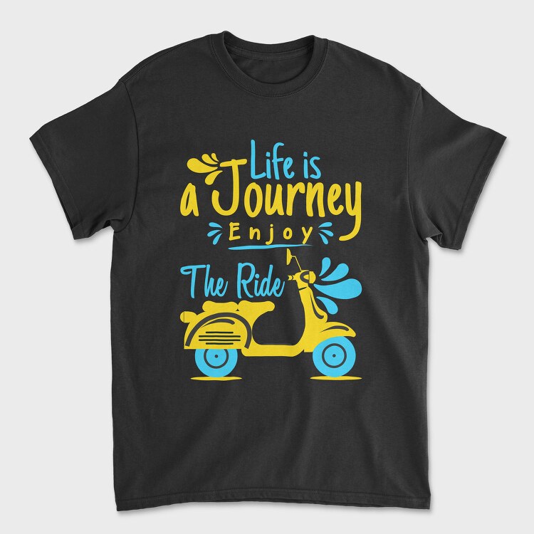 Scooter Journey Ride, Tricou Barbati (Unisex)
