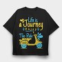 Scooter Journey Ride, Tricou Oversize Barbati (Unisex)