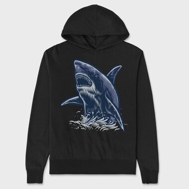 Shark Attack Jaws, Hanorac Oversize Barbati (Unisex)