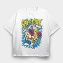 Shark Attack Queen, Tricou Oversize Barbati (Unisex)